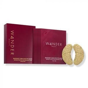 NIB Wander Beauty Baggage Claim Gold Eye Mask